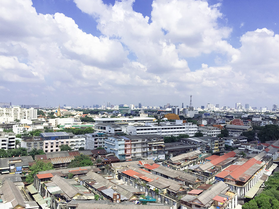 Bangkok über der Stadt