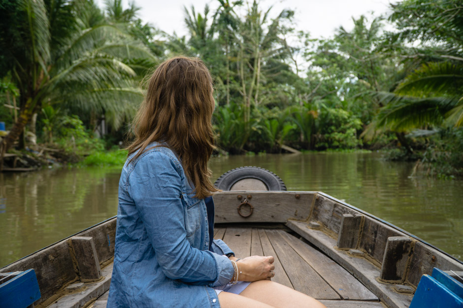 Steffi im Mekongdelta