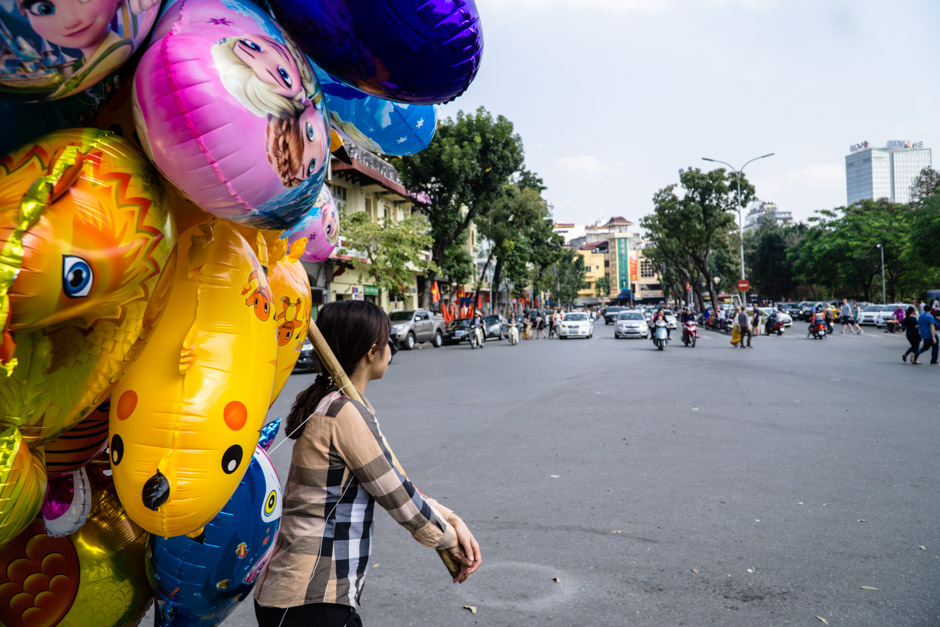 Ballons und Verkehr