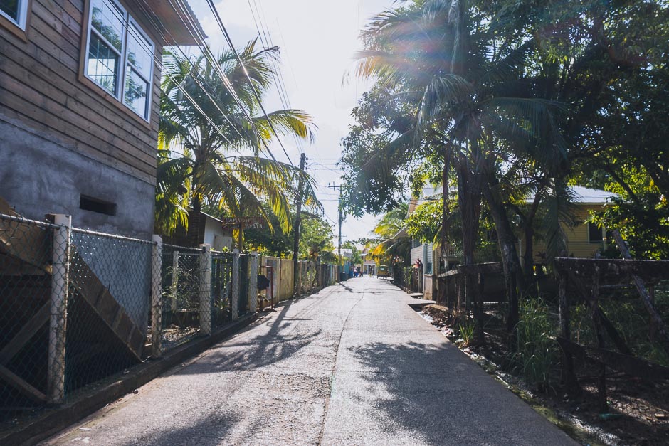 Hauptstrasse auf Utila