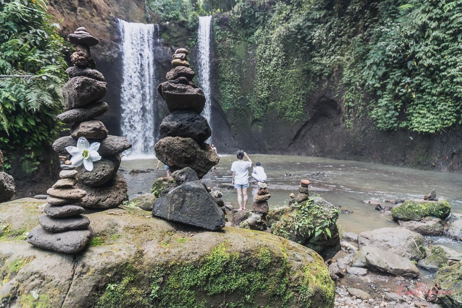 geheimer Wasserfall auf Bali