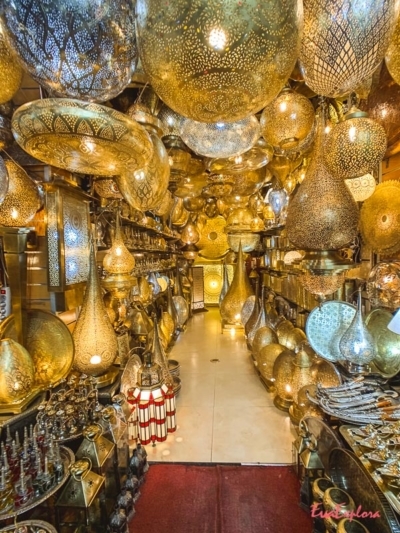 Aladins Lampenladen Shopping in Marokko