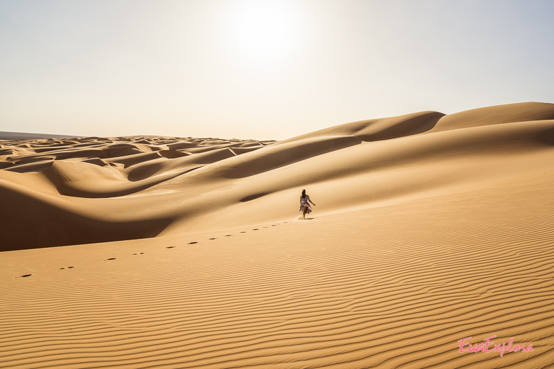 unberührte Wüste Sahara