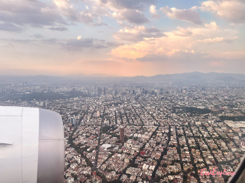 Anflug Mexiko City