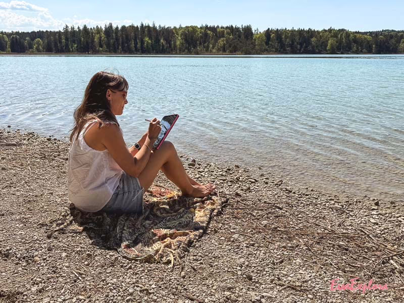 arbeiten am iPad
